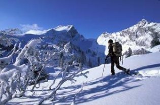 promenade hivernale dans la vallée du Brevon chambres d'hotes Délices de Noix Bellevaux Haute-Savoie